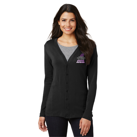 Ladies Modern Stretch Cotton Cardigan