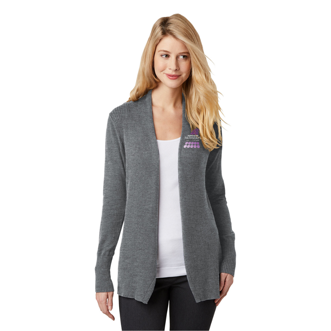 Ladies Open Front Cardigan Sweater